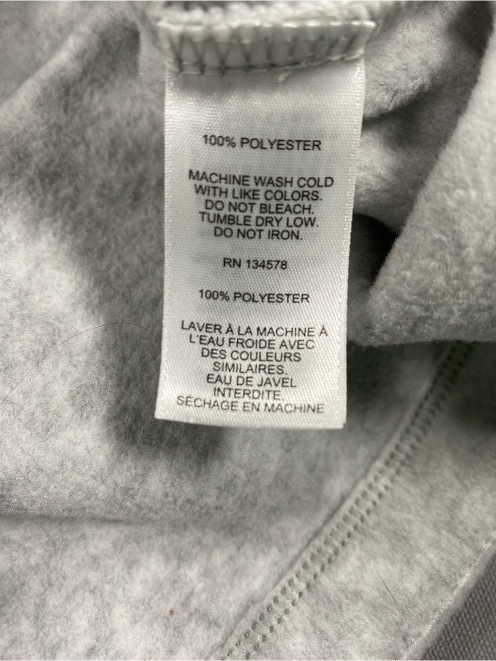 Vineyard Vines Heather Gray Fleece Pullover with Mint Trim NWT - Picture 5 of 9